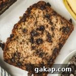 Cake banane et pépites de chocolat