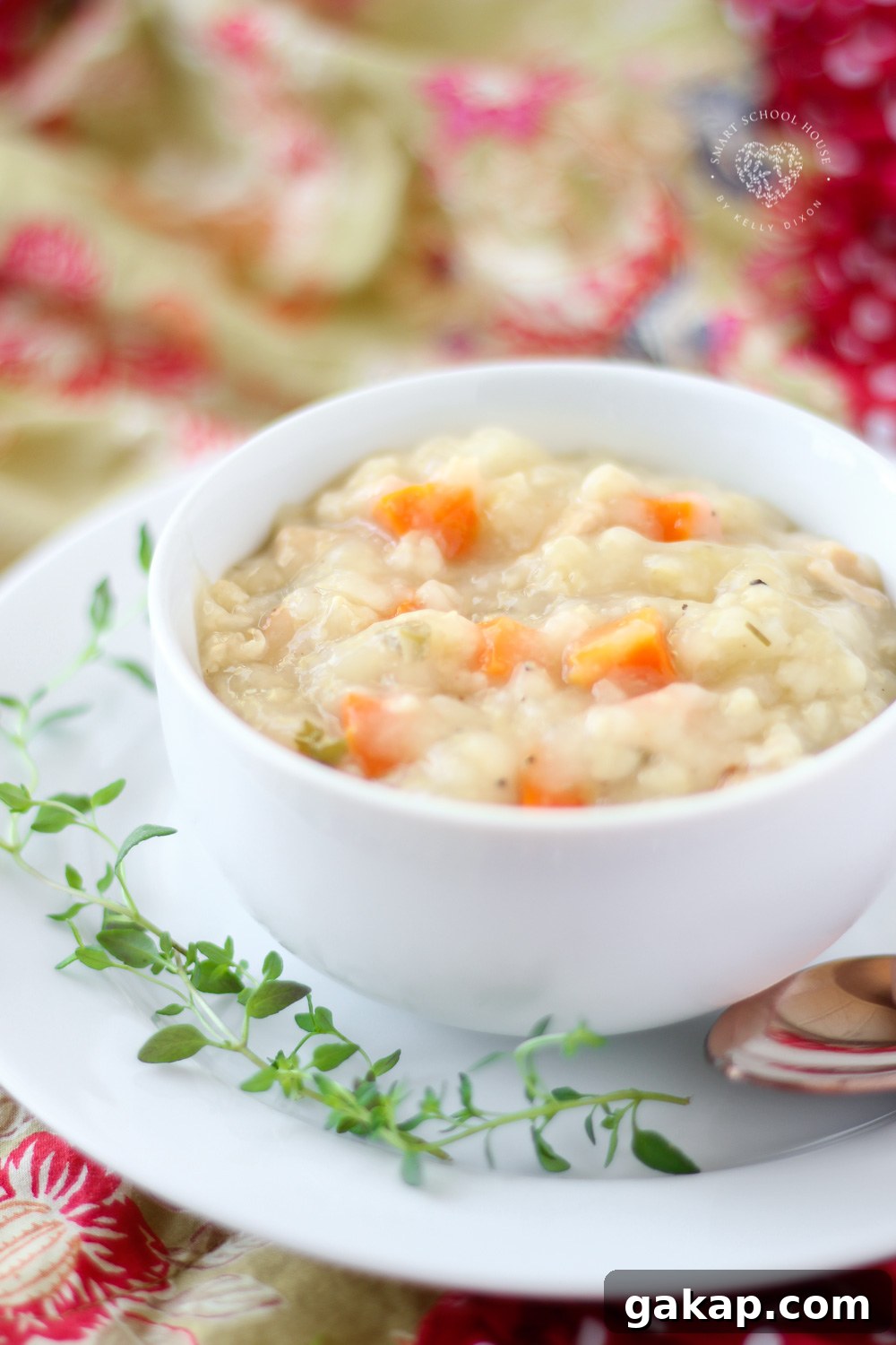 Creamy Crock Pot Chicken and Rice Soup