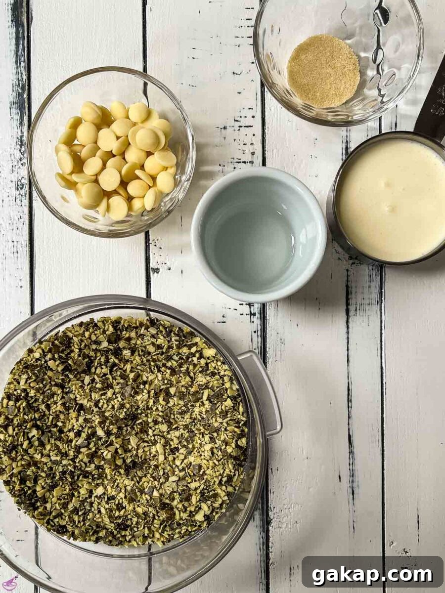 Ingredients for the glaze