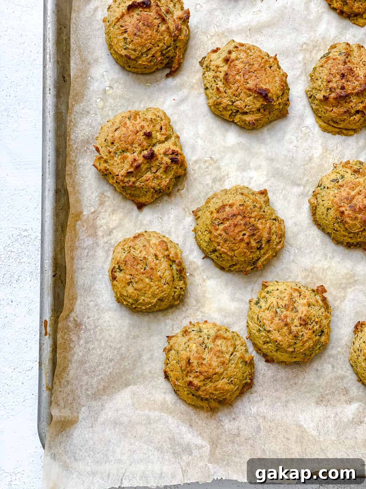 post baked falafels on baking tray
