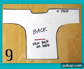 back of the robe with belt