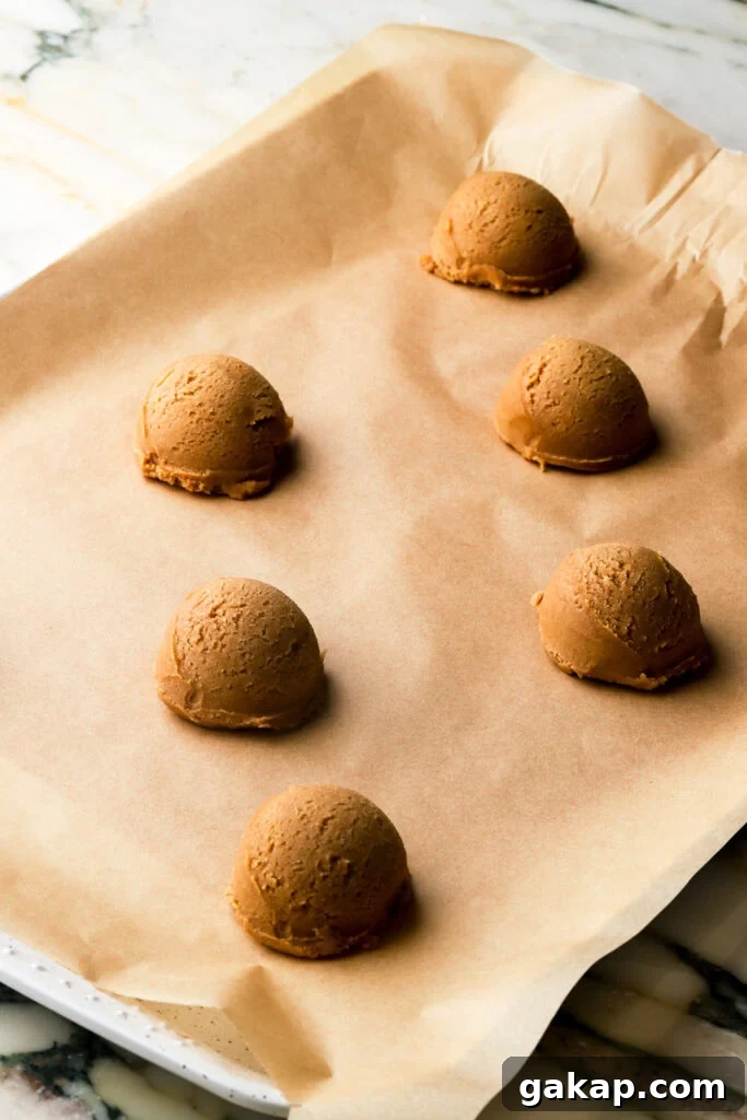 Brown Sugar Cookie Dough Recipe: Perfect Base for Any Cookie 8 Scoop cookie dough after refrigerating
