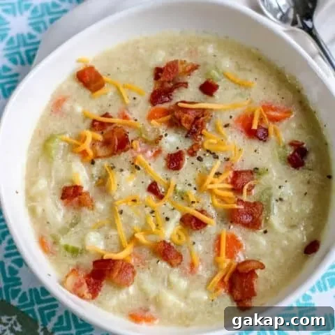 Bacon Cauliflower Chowder - Low Carb