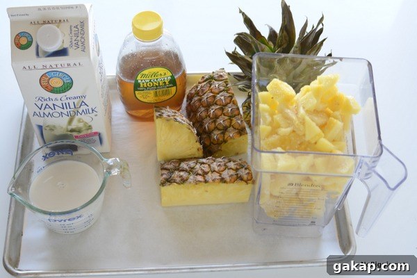 3 ingredient pineapple whip float | NoBiggie.net