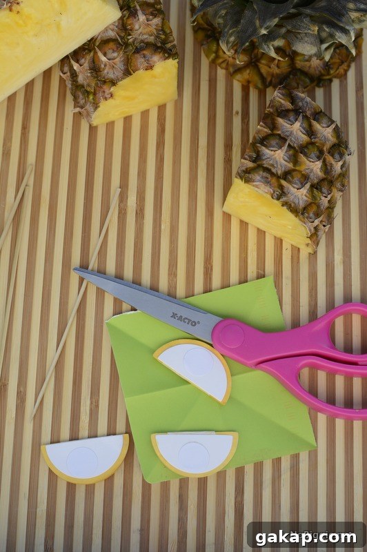 pineapple drink stirrer | NoBiggie.net
