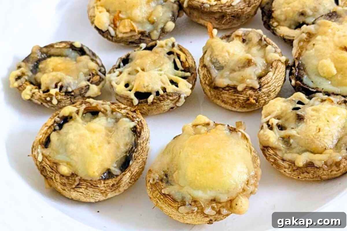 Holiday Air Fryer Recipes to Simplify Your Cooking 11 Stuffed mushrooms after air frying