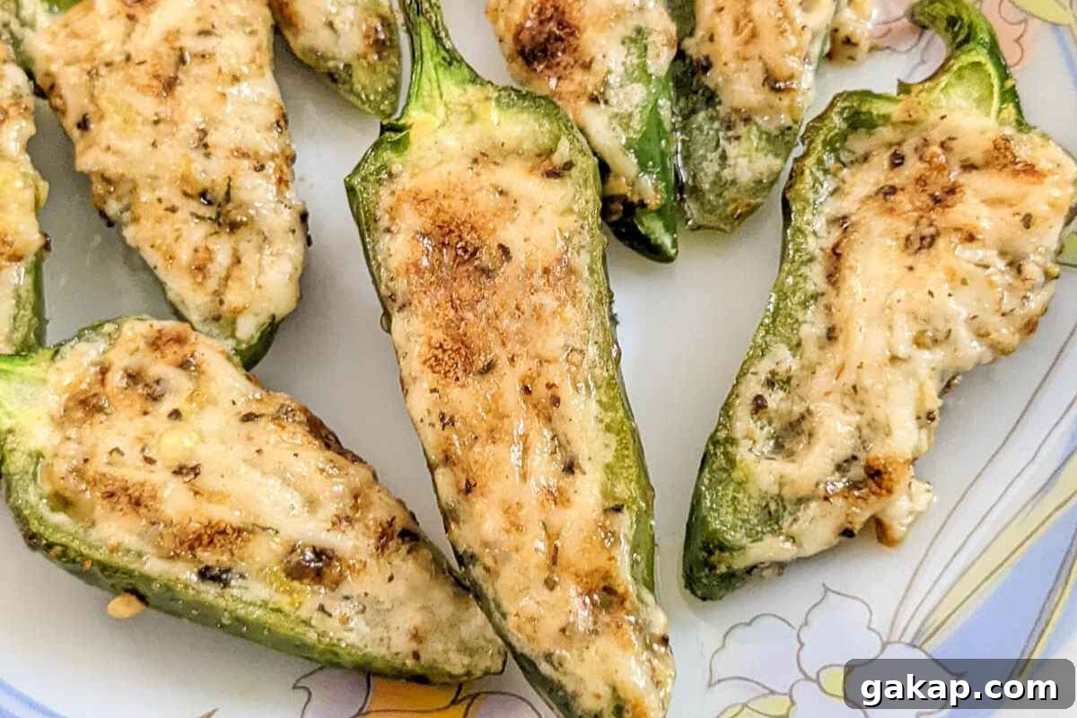 Holiday Air Fryer Recipes to Simplify Your Cooking 4 Jalapeno poppers on a plate