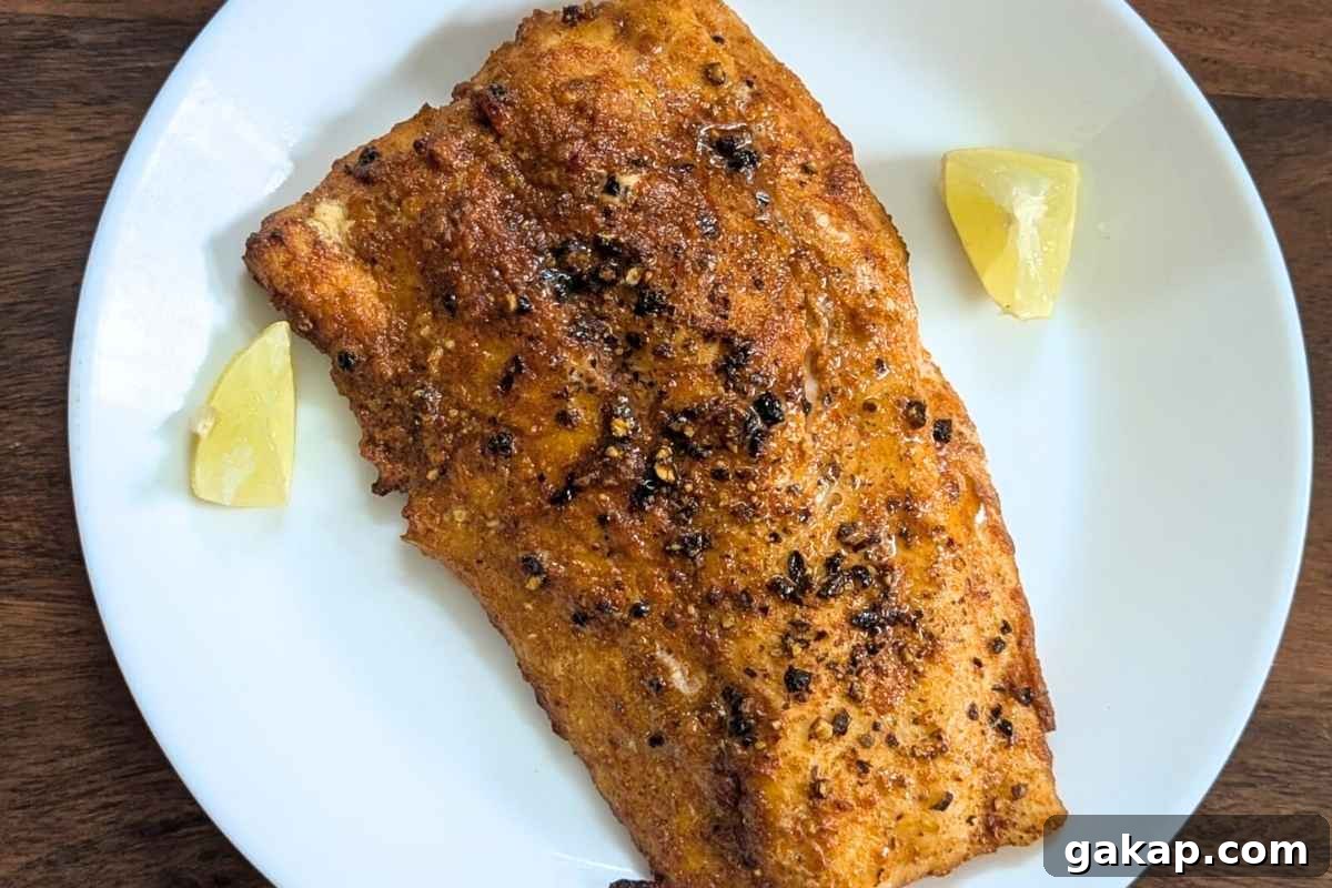 Holiday Air Fryer Recipes to Simplify Your Cooking 9 Air fried mahi mahi steak on a plate
