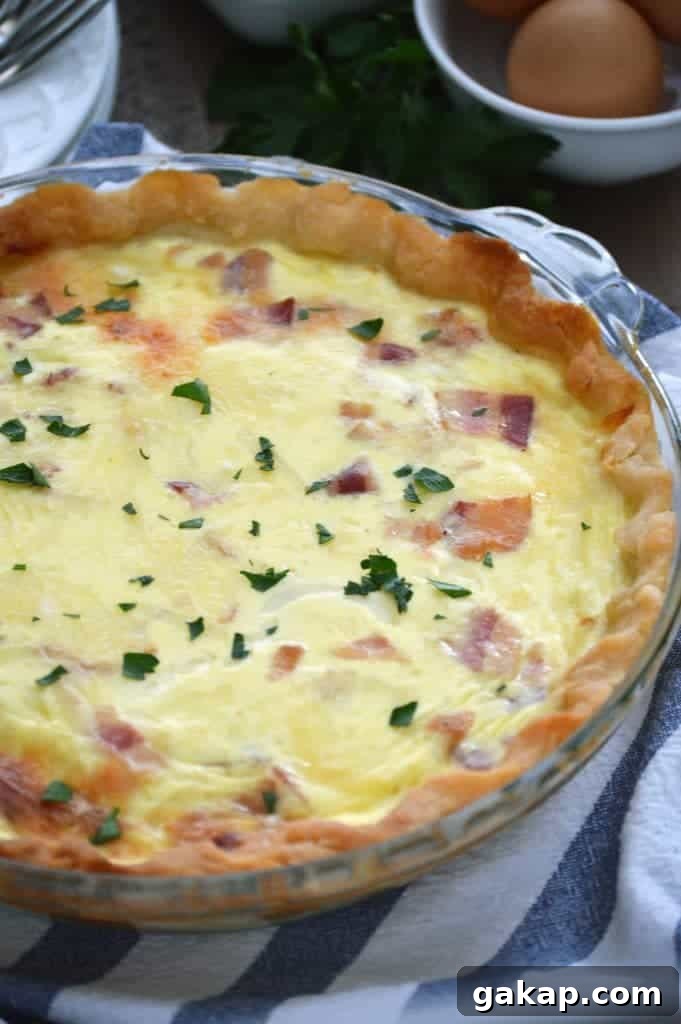 Gluten-Free Bacon and Swiss Cheese Quiche Recipe 2 Bacon and Swiss Quiche from What The Fork Food Blog