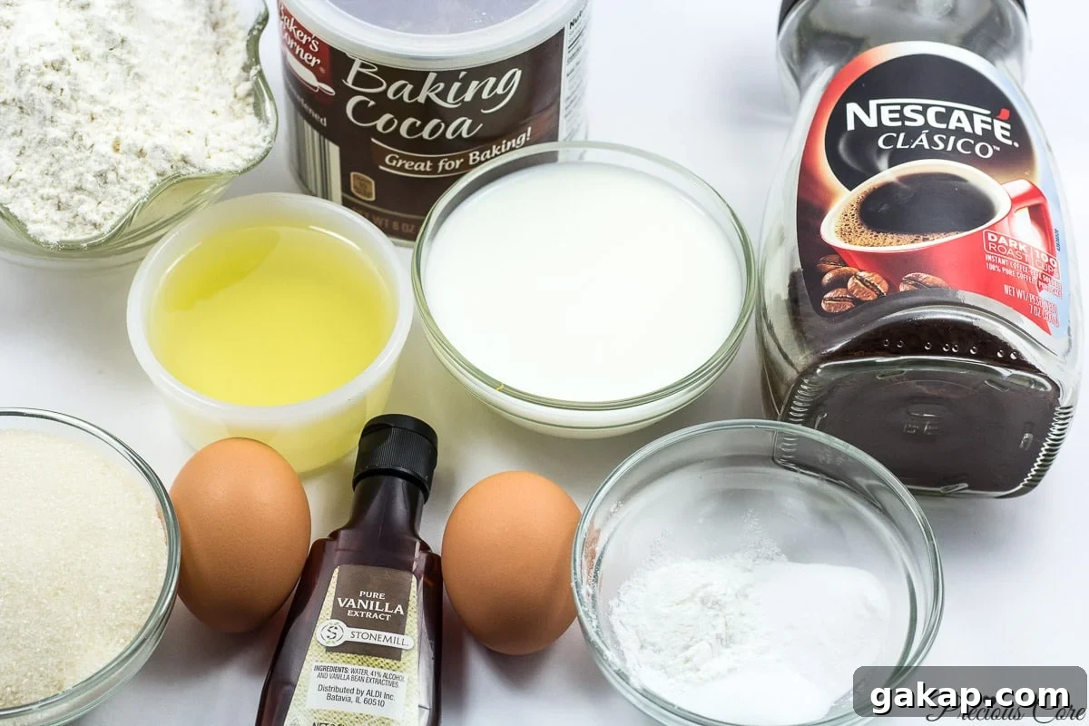 Classic Moist Chocolate Cake Recipe for Rich, Decadent Flavor 3 chocolate cake ingredients