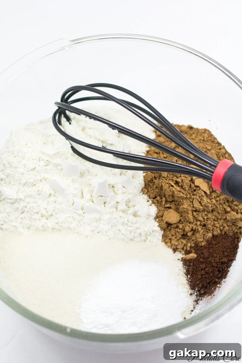 Classic Moist Chocolate Cake Recipe for Rich, Decadent Flavor 5 dry ingredients for classic chocolate cake