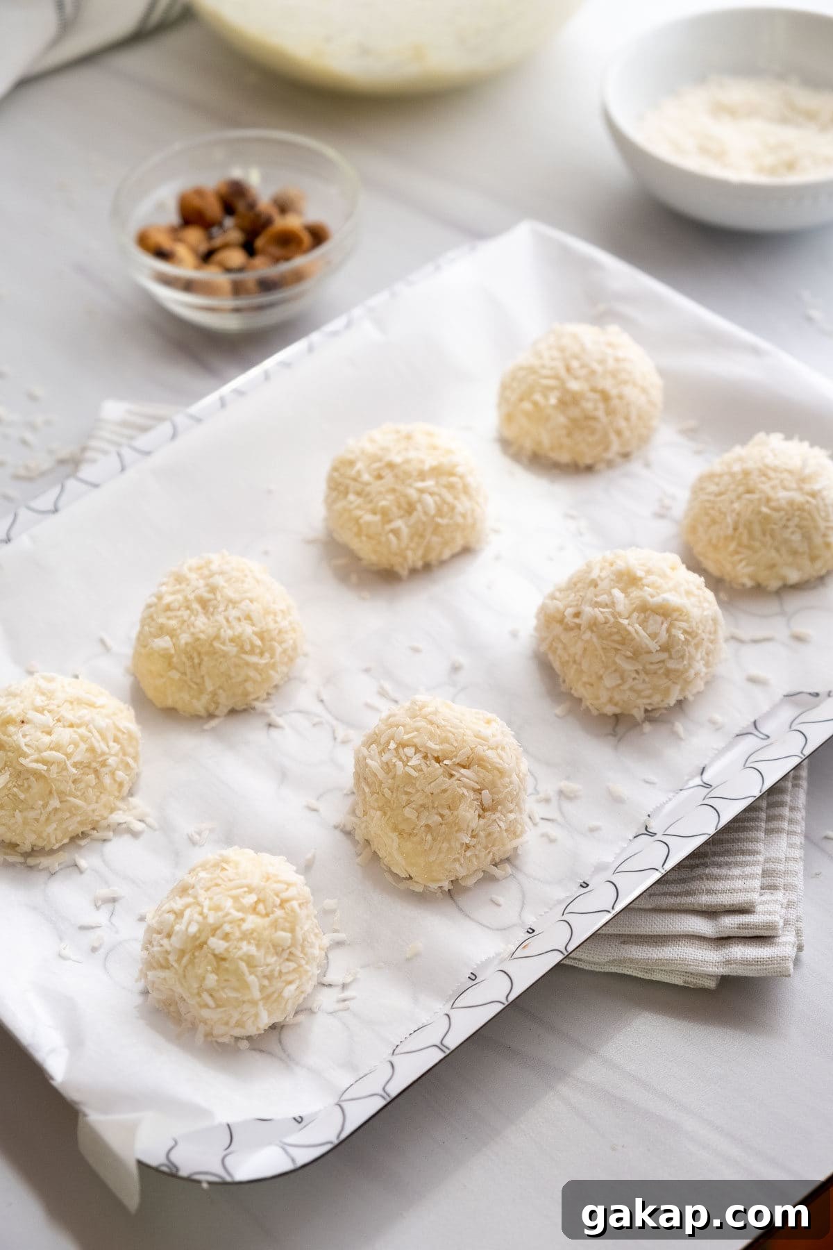 Organizing and Storing Baking Pans, Sheets, and Trays for Your Kitchen 6 coconut balls