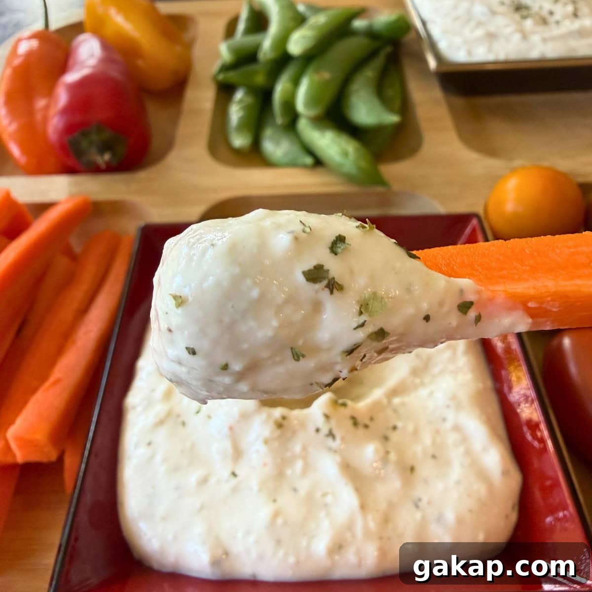 high protein veggie dip