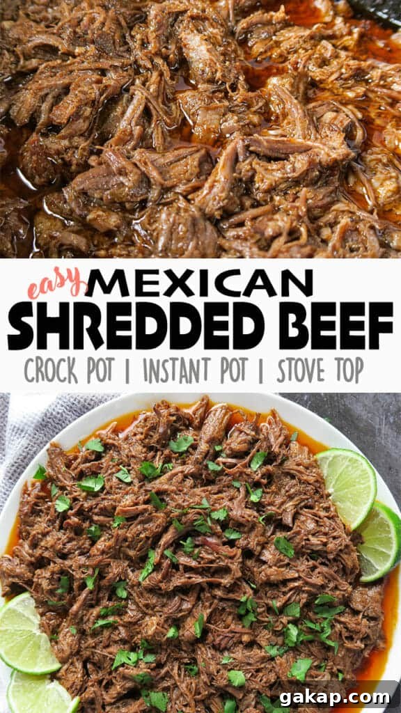 Mexican Shredded Beef Recipe for Crock Pot or Instant Pot 21 Mexican Shredded Beef {Easy, Crock Pot or Instant Pot Recipe}