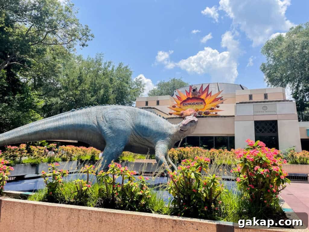 statue of the Iguanodon we need to save.