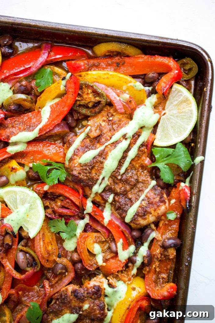 Sheet Pan Chicken Fajitas