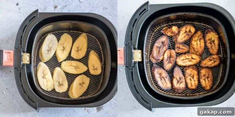 making fried plantains in the air fryer