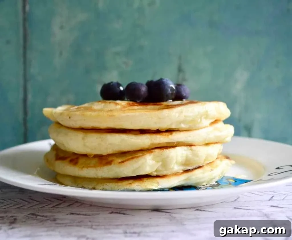 blueberry and lemon pancakes