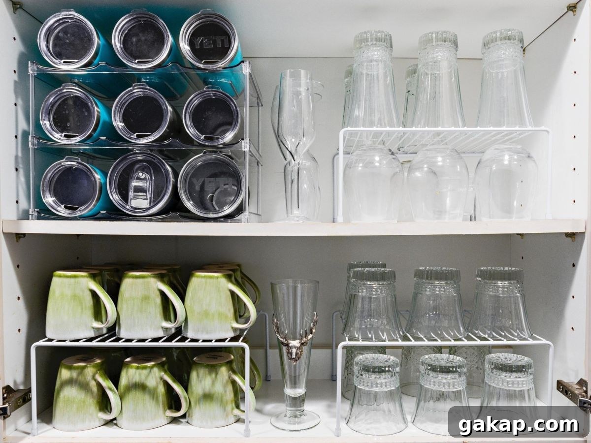 17. Organize Glassware