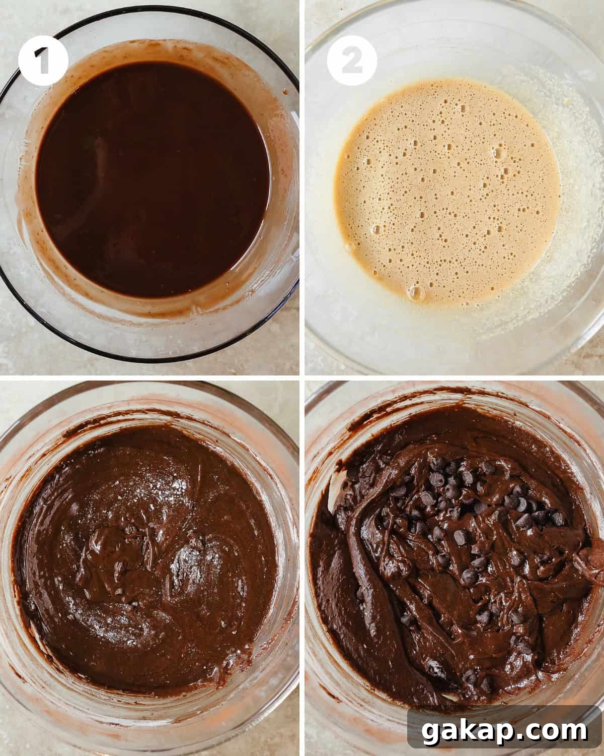 Melt butter and chocolate, whisk the wet ingredients, combine dry ingredients, fold in raspberries and bake.