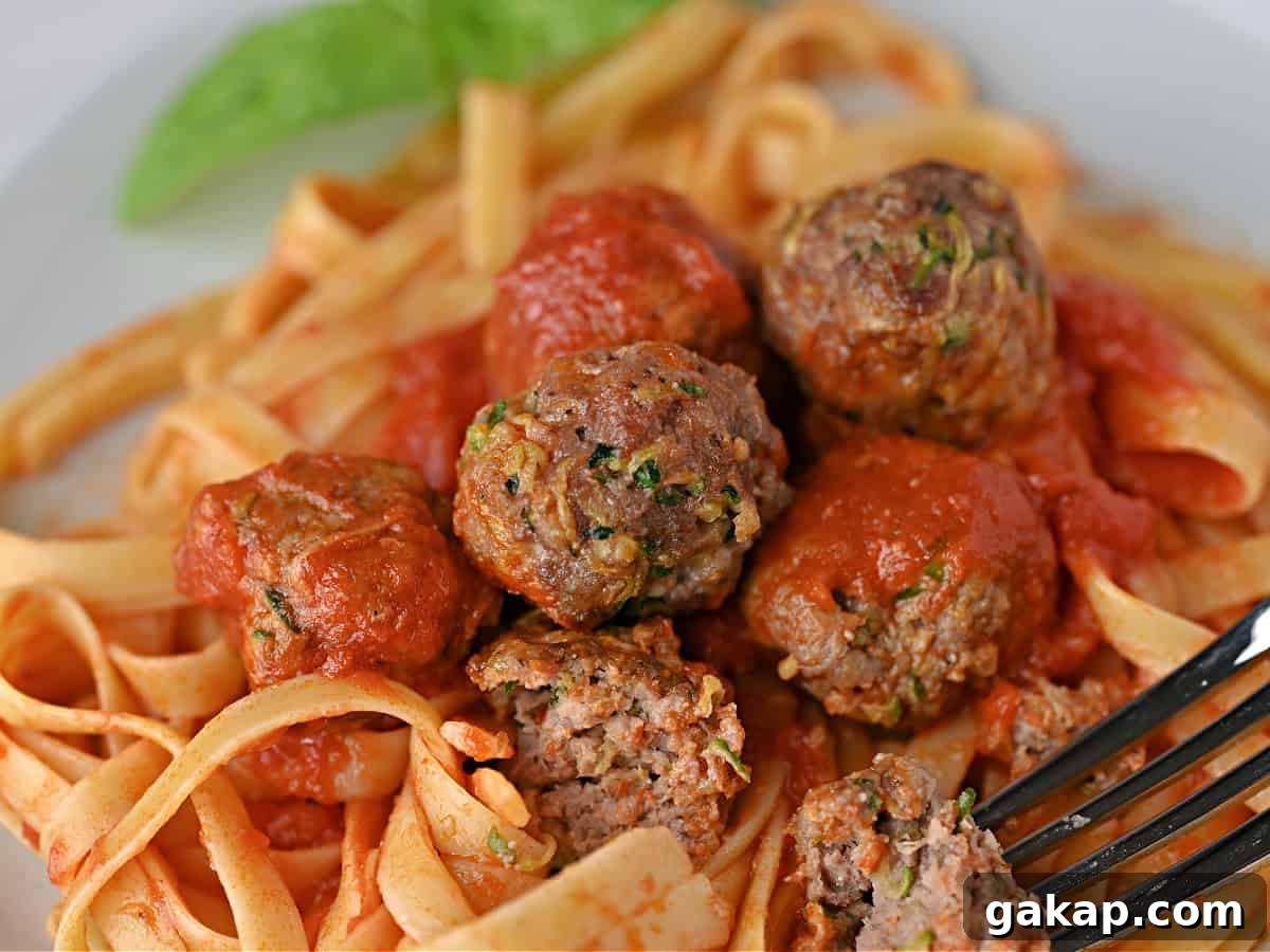 Zucchini Meatballs with Ground Beef