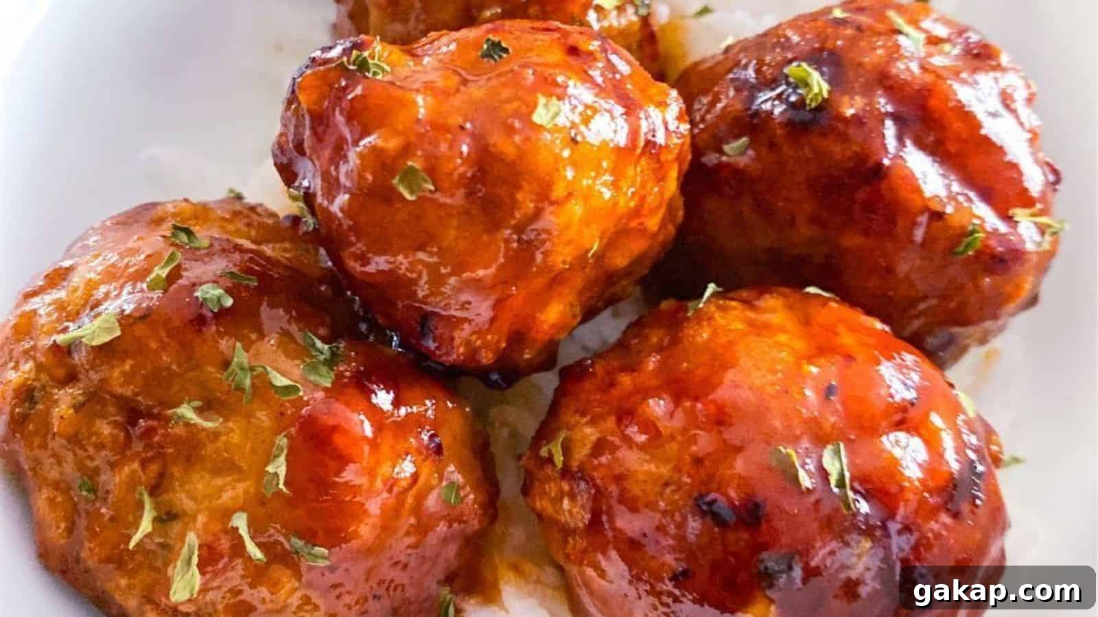 Honey Sriracha Turkey Meatballs