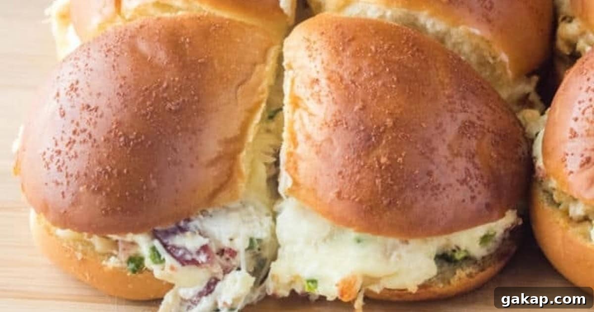 Baked Jalapeno Popper Chicken Sliders