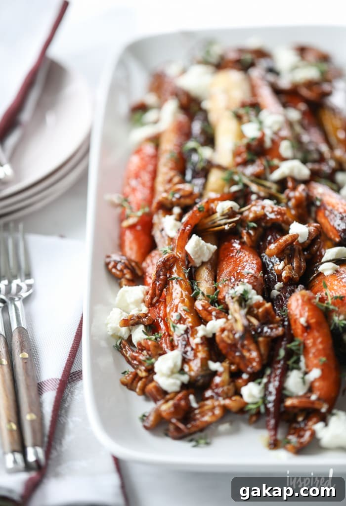 14 Memorable Friendsgiving Recipes Everyone Will Rave About 6 candied pecans and roasted carrots side for Friendsgiving food ideas