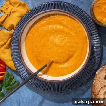 Roasted red bell pepper sauce.