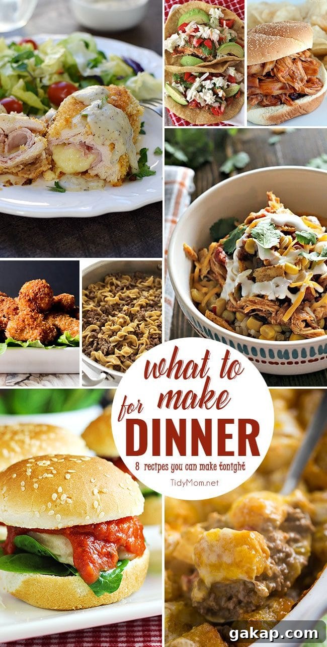 What to Make for Dinner?! Click to get 8 easy recipes you can make tonight!
