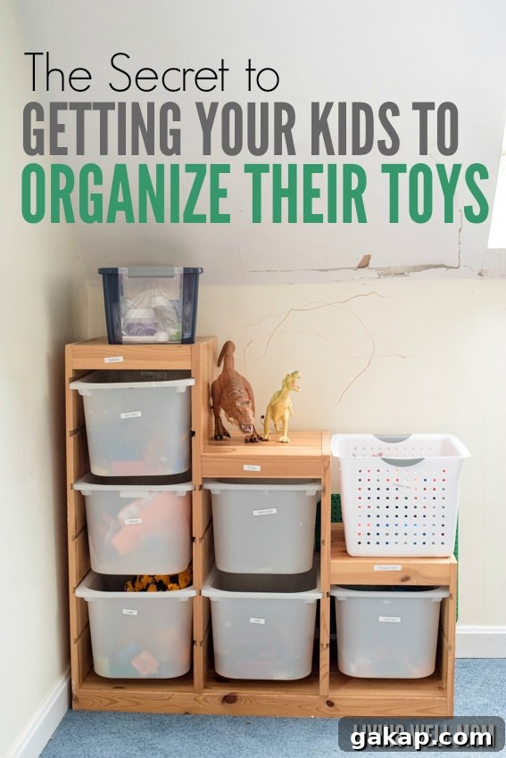 Had enough with toys everywhere? Save time, money, and frustration with this simple secret for organizing kids' toy. Plus how to get your KIDS to organize their own toys!