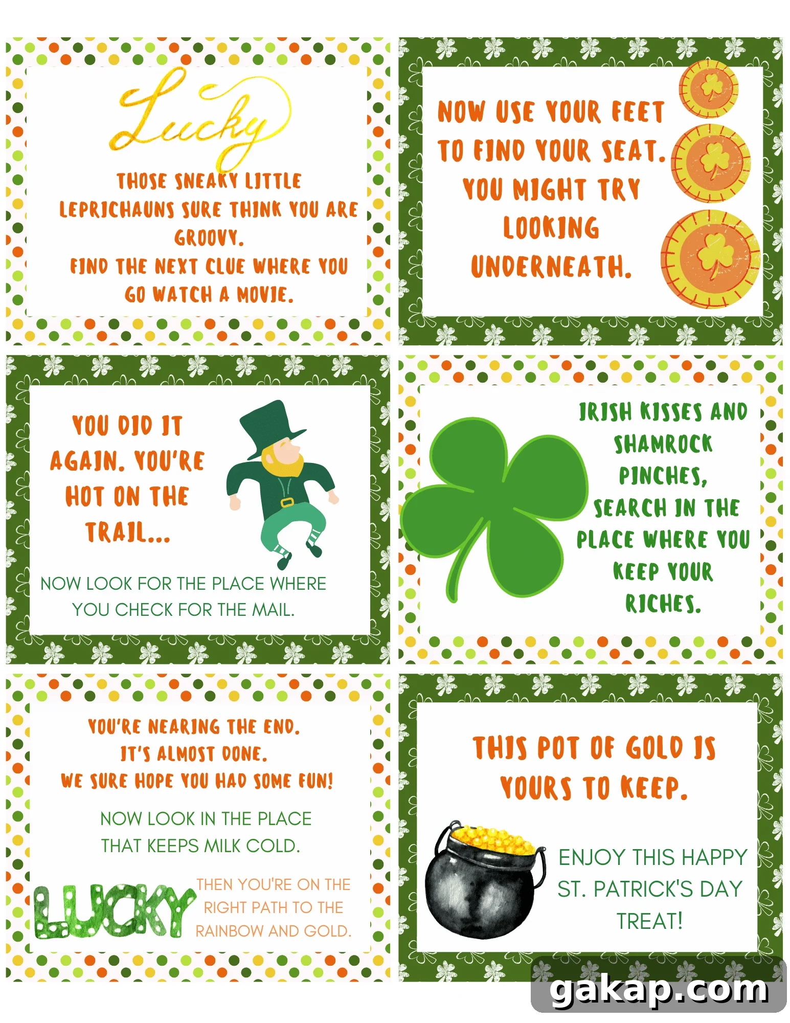 St patricks day printables