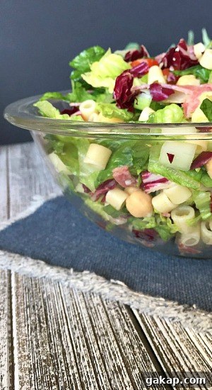 Italian Pasta and Lettuce Salad