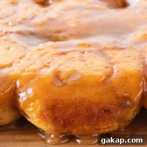Sticky Caramel Cinnamon Rolls with Gooey Glaze 9 Sticky bun featured image