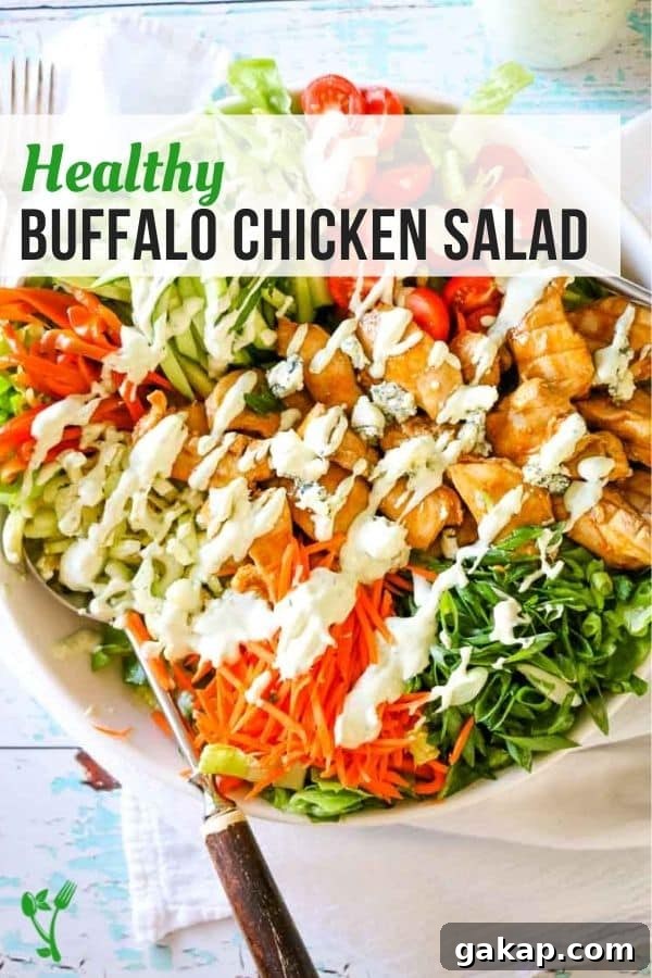 Healthy Buffalo Chicken Salad