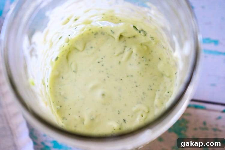 Creamy blue cheese dressing made from scratch
