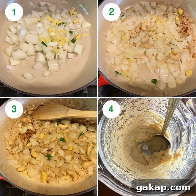 Black Pepper Paneer (Paneer Kali Mirch) — Spicy Indian Cottage Cheese 3 step by step picture collage of making paneer kali mirch