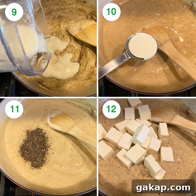 Black Pepper Paneer (Paneer Kali Mirch) — Spicy Indian Cottage Cheese 5 step by step picture collage of making paneer kali mirch