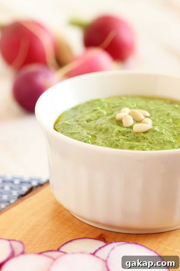 Finished Radish Green Pesto