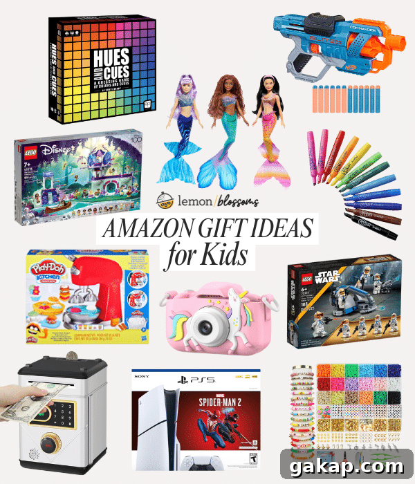 gift guide with Various gift ideas for kids from amazon 