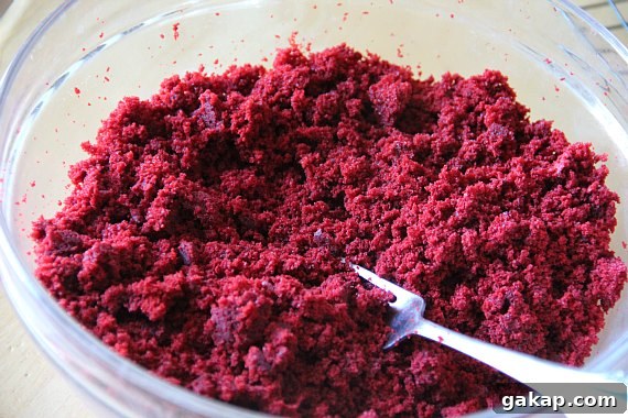 Red velvet cake crumbs