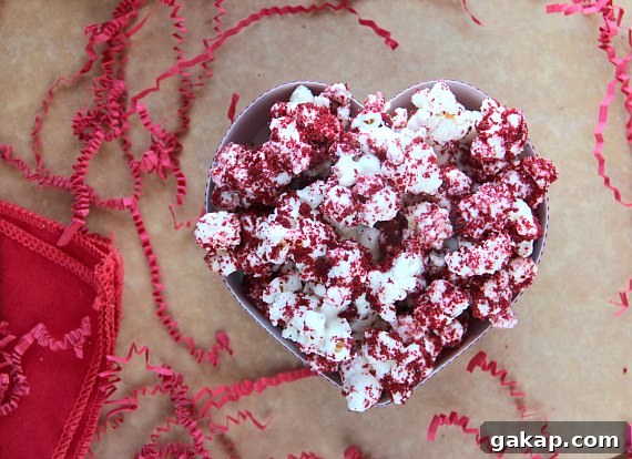 Red Velvet Popcorn in gift bags