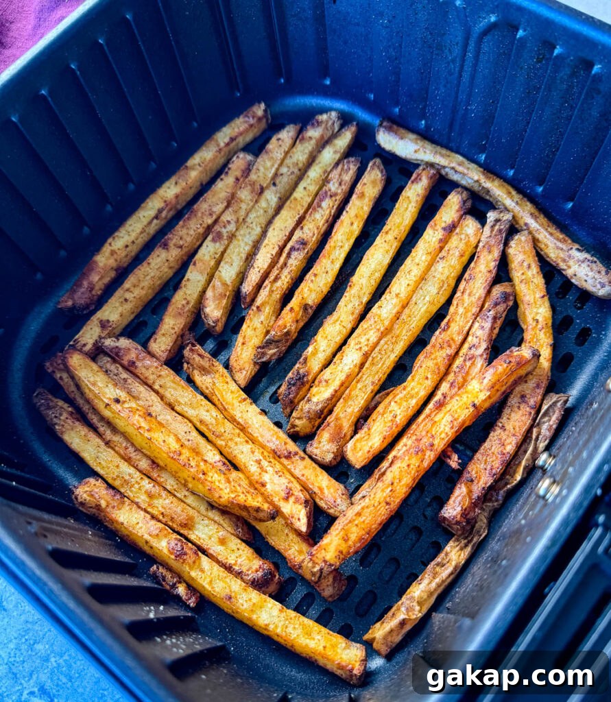 Cajun fries in an air fryer