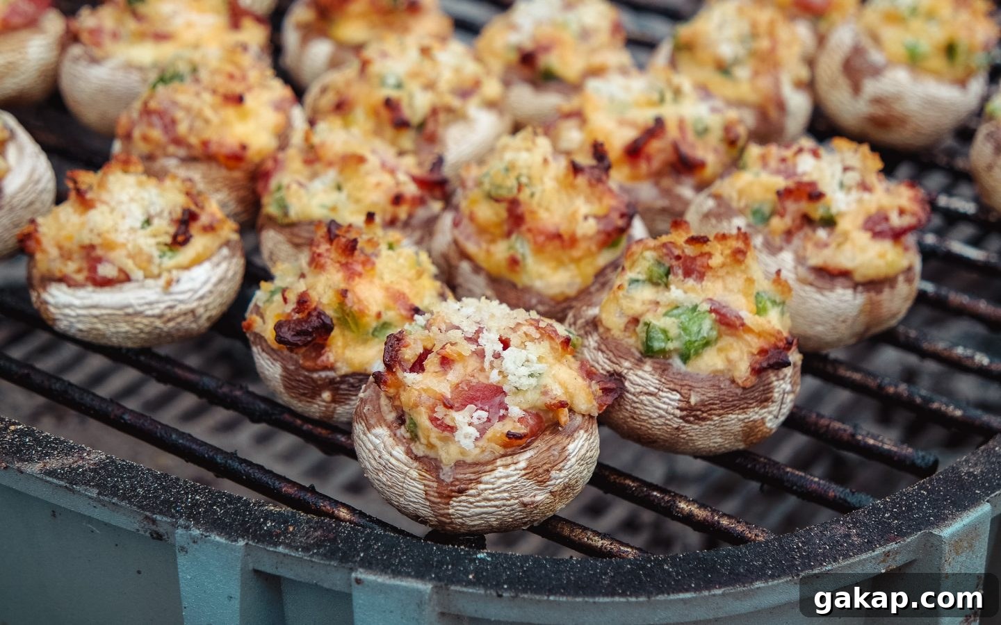 9 Crowd-Pleasing Super Bowl Appetizers and Snack Recipes 7 grilled stuffed mushroom appetizer