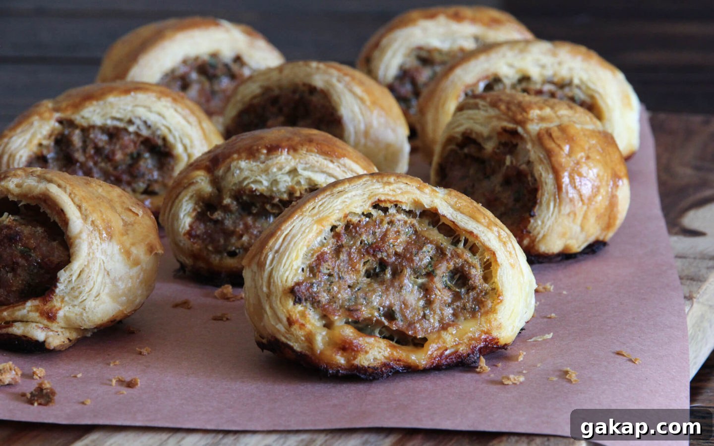 9 Crowd-Pleasing Super Bowl Appetizers and Snack Recipes 9 sausage rolls with pork & sage