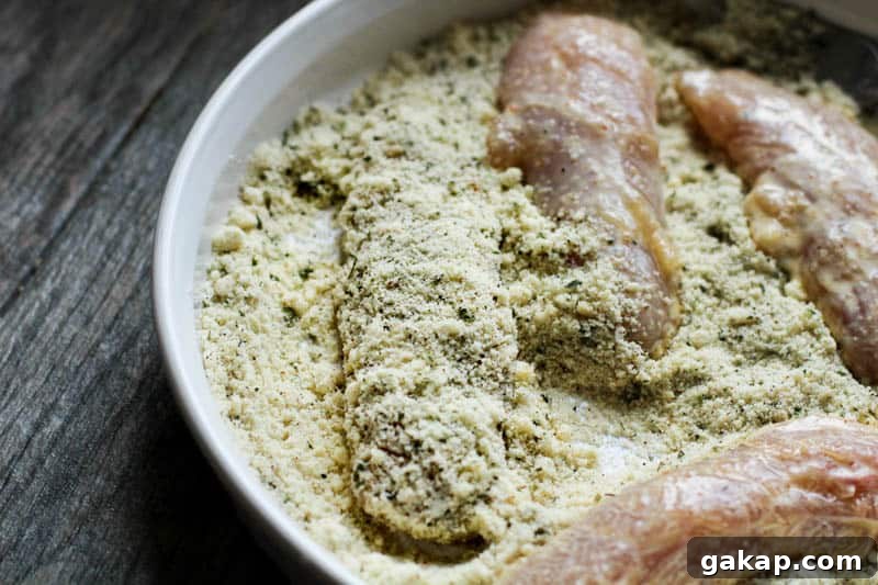 almond flour coated chicken tenders