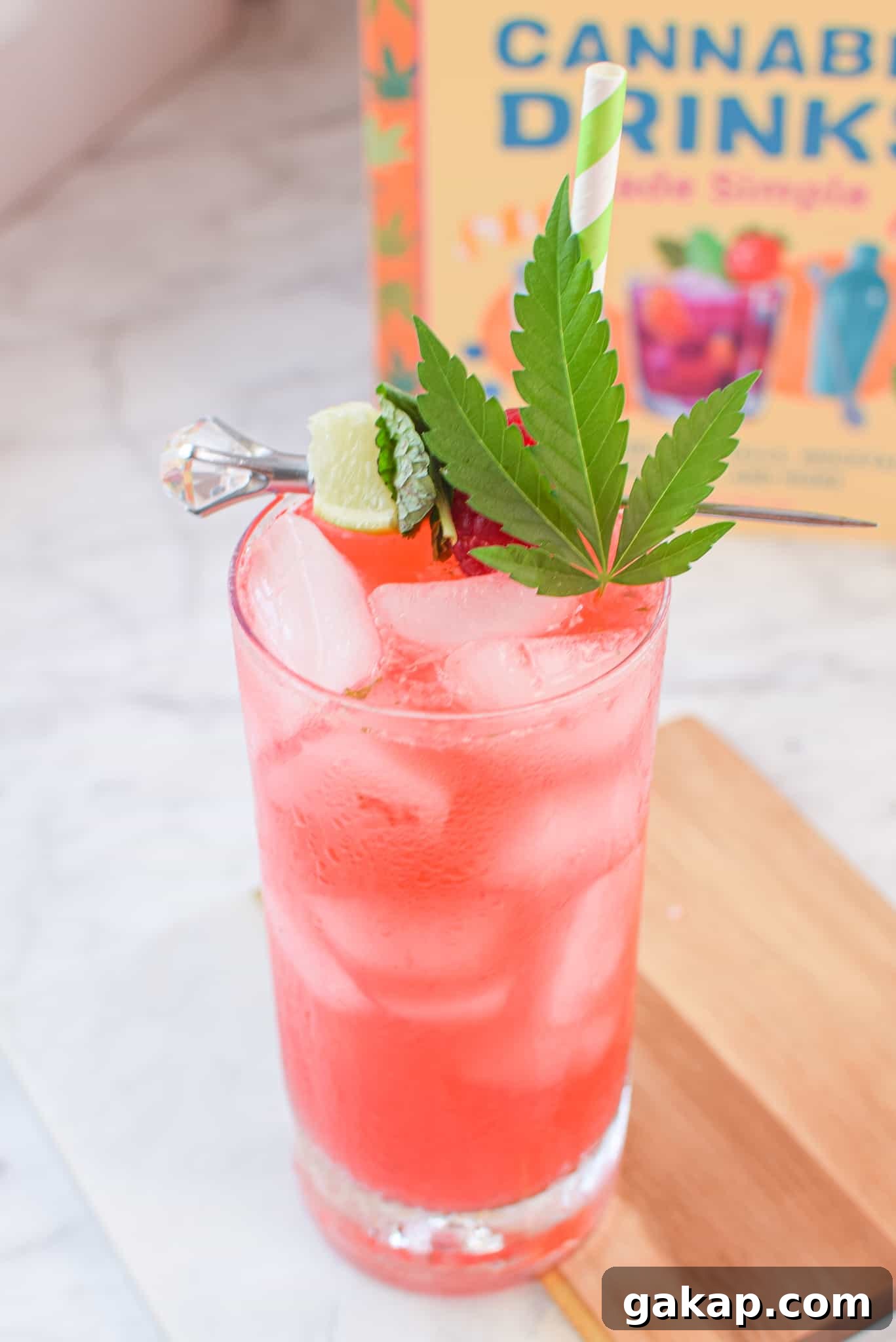 Raspberry Mojito: Cannabis-Infused Cocktail or Mocktail Guide 2 A picture of a raspberry cannabis mojito.