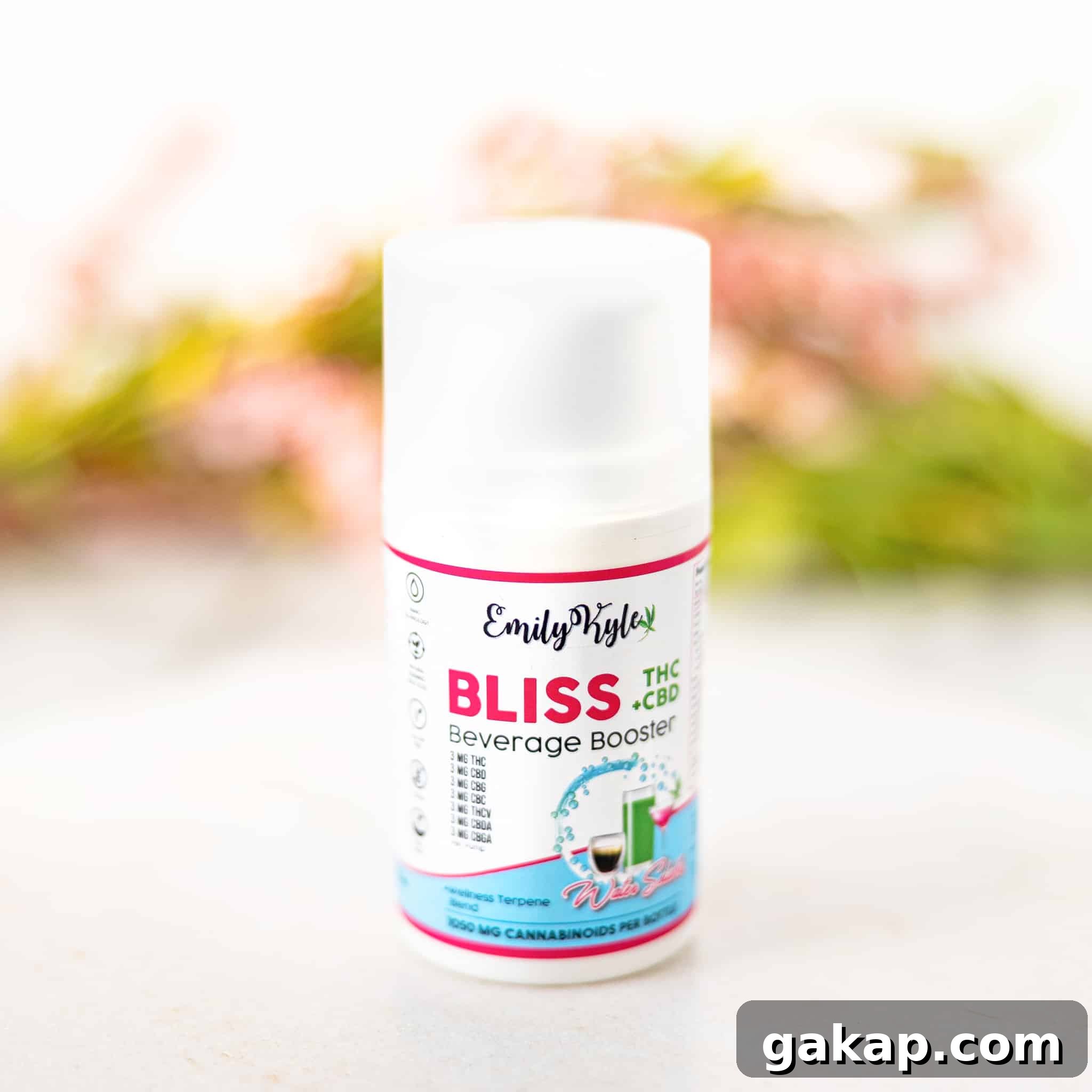 Raspberry Mojito: Cannabis-Infused Cocktail or Mocktail Guide 3 A picture of Emily Kyle's Bliss Beverage Booster.