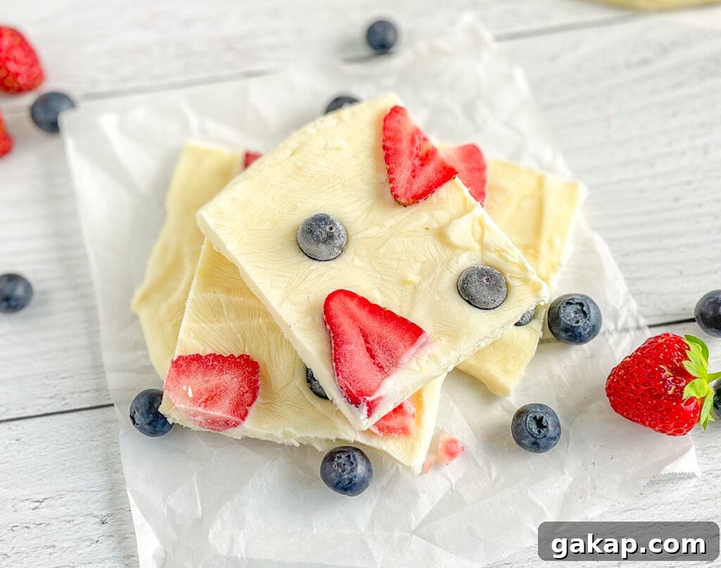 Frozen Greek Yogurt Bark