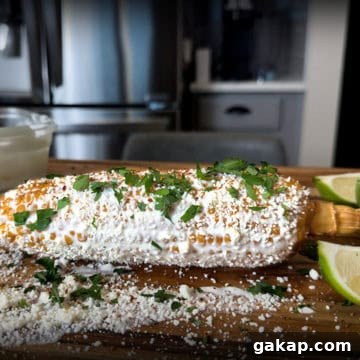 Mexican Street Corn Cooked on the Ninja Woodfire.